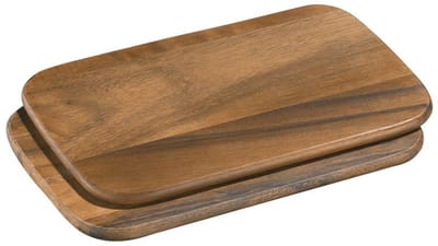 Zassenhaus houten ontbijtplanken / set van 2 / 28 x 20 cm / gemaakt van duurzaam acacia / borrelplank / onderhoudsvriendelijk / robuust / houten borrelplank