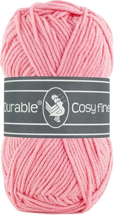 Durable Cosy Fine - acryl en katoen garen - Flamingo pink, roze 229 - 5 bollen