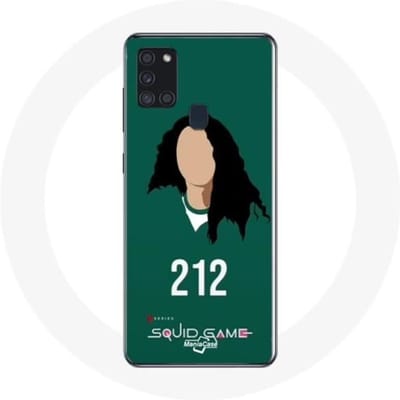 Coque Samsung Galaxy A21S Squid Game Han Mi Nyeo Numéro 212