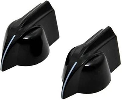 Allparts PK0173023 Zwarte Pointerknoppen - Set van 2