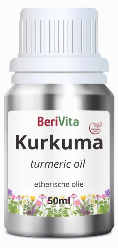 Kurkuma Olie 50ml - Pure Etherische Curcuma Olie - Turmeric Oil