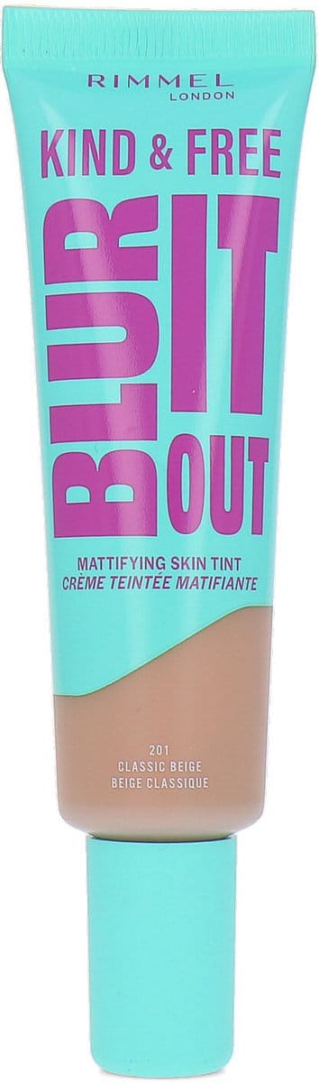 Rimmel London Kind & Free BLUR IT OUT Mattifying Skin Tint 30ml (Various Shades) - 201 Classic Beige