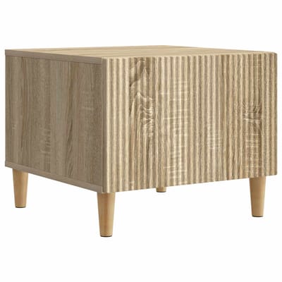 vidaXL - Salontafel - met - lade - Sonoma - Eiken - 49 - x - 50 - x - 40 - cm - Bewerkt - hout