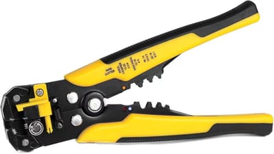 Multitool Draadstripper - Krimptang Snijtang - Elektrisch Werk - 3-in-1 Functionaliteit - AWG 10-24 - Geel of Rood