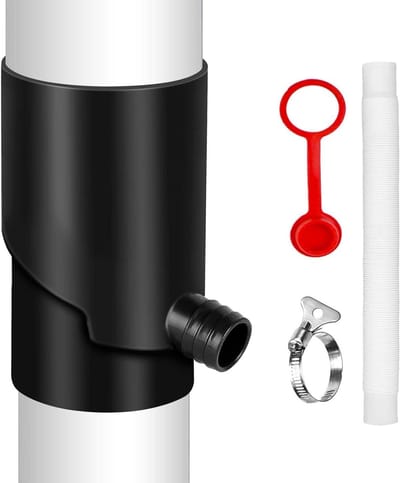 Regenwateropvangvat - Regenton set - Water besparen - UV-bestendig - Grote capaciteit - Zwart