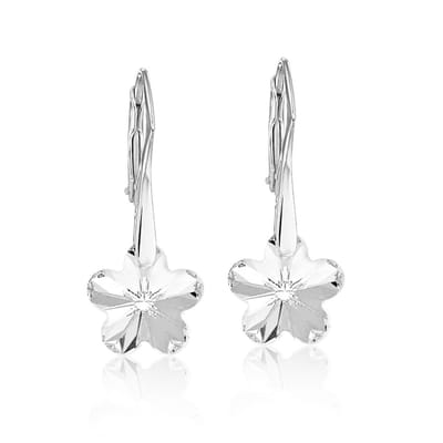 Montebello Oorbellen Roos BZ92 - 925 Zilver Gerhod. - Swarovski - Ø12mm - 25mm