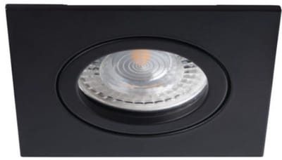 Dimtone inbouwspot Pol -Vierkant Zwart -Philips Warm Glow -Dimbaar -3.7W -Philips LED