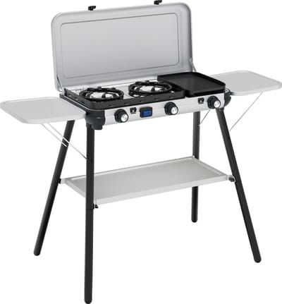 Campingaz Camping Kitchen 2 Multi-Cook Plus camping kooktoestel – 3 krachtige branders – koken en grillen op één apparaat