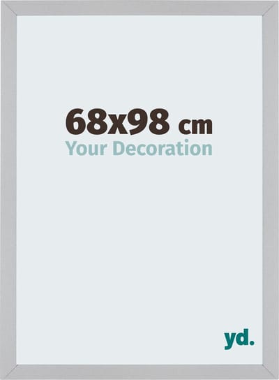 Your Decoration - Fotolijst 68x98 cm - MDF - Zilver Mat - Mura