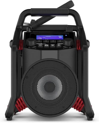 Bouwplaatsradio met DAB+, FM, AUX, Bluetooth en USB-oplaadfunctie
