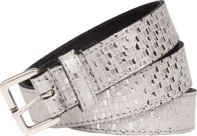 Legend Dames - Leren riem - Zilver - 80cm