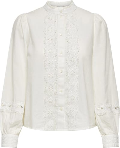 JDY - JDYFLO L/S LACE SHIRT WVN - Dames - Blouses