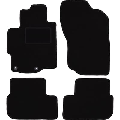 Zwarte veloursmatten voor: Mitsubishi Lancer VIII CY sedan, sportback (2007-2016)