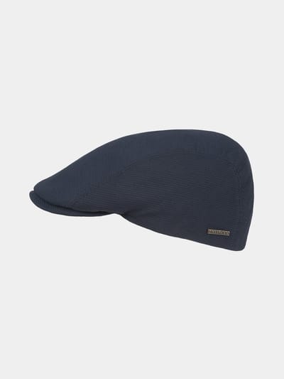 Club - Effen flat cap - Marine blauw