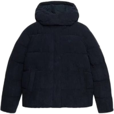 Superdry - Premium Gewatteerde Corduroy Jas Met Capuchon - Dames - Gewatteerde jassen