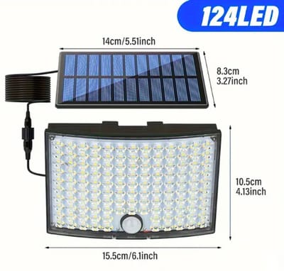 HiCHiCO® Buitenlamp – Solar Buitenlampen met bewegingssensor – Buiten Wandlampen – Beveiligingslampen - Tuinverlichting