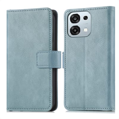 imoshion Hoesje - Geschikt voor Oppo A6 Pro (5G) - Luxe Bookcase - Lichtblauw