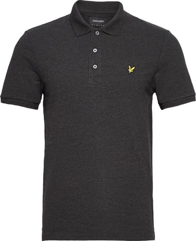 Lyle and Scott Polo Charcoal - Maat M - Heren