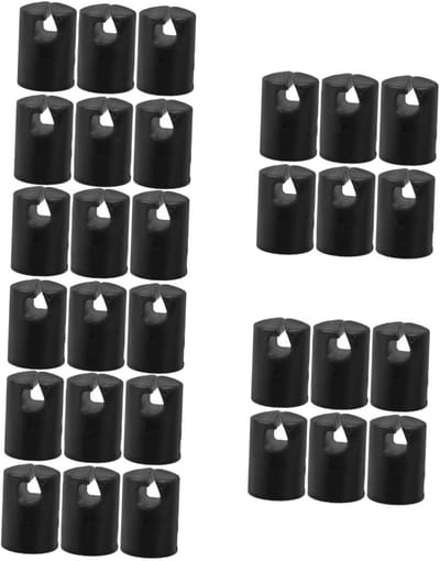 Trampoline Onderdelen - Veiligheidsnet Bevestiging - Trampoline Reparatie - Slijtvast Plastic - 30 Stuks - Zwart