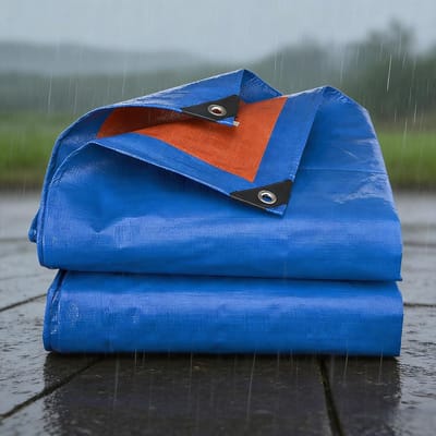 Waterdicht Zeildoek - Tarp Grondzeil - Bescherming Buiten - Zwaar Uitgevoerd - 205x295 cm - Blauw