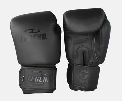 Legend Thai ELITE Bokshandschoenen heren/dames Mat Zwart 10 oz