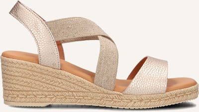 LINA LOCCHI 1110 Sandalen - Met Sleehak - Dames - Goud - Maat 38