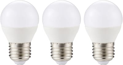 Kobi LED Lamp Mini Bolvorm E27 6W - 470lm - 4000K - 230V - Voor Werkplek of Badkamerlamp - 3 stuks
