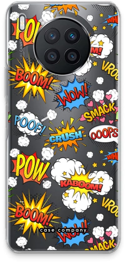 Case Company® - Hoesje geschikt voor Huawei Nova 8i hoesje - Pow Smack - Soft Cover Telefoonhoesje - Bescherming aan alle Kanten en Schermrand