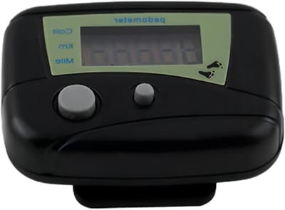 Stappenteller - Activiteit Tracker - Fitness Doelen - Energiezuinig Ontwerp - 5.5 x 4.5 cm - Zwart