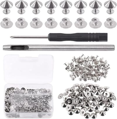 Punk Spikes en Studs voor Kleding, Schoenen en Leren Creaties - Decoratieve Bevestigingsmaterialen voor Mode en DIY-projecten