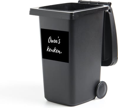 Container sticker Koken - Quotes - Grootmoeder - Spreuken - Oma's keuken - 40x40 cm - Kliko sticker