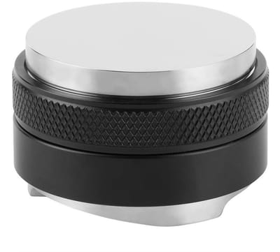 Dailygoody - Stainless Steel Koffie Verdeler en Tamper - Dubbele Hoofd met Instelbare Diepte (51mm, 53mm, 58mm)
