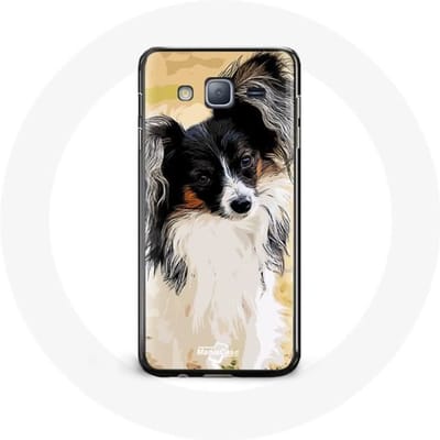 Case voor Samsung Galaxy J7 2016 Continental Miniatuur Spaniel Vlinder Hondenras