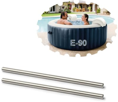 Dailygoody - Vervangende impeller schacht - Roestvrij staal - Eenvoudige montage - Geschikt voor Intex Pure Spa - Reparatiekit voor hot tubs