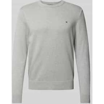 Gebreide pullover met logostitching, model 'PIMA'