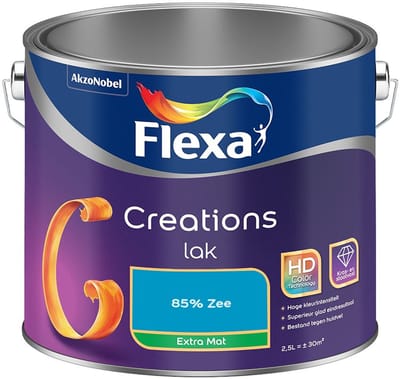Flexa - Creations Lak Extra Mat - 85% Zee - Mengverf - 2,5 L