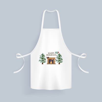 Akyol - kerst happy holidays Keukenschort - Kerstmis - kerst beker - winter - kerst - christmas - kerst cadeau - 82 bij 71 cm