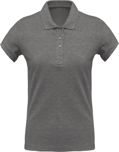 Kariban Dames/dames Organic Pique Polo Shirt (Grijze Heide)