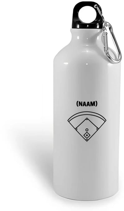 Hacebo® - Honkbal met eigen naam waterfles - Honkbal - Honkballer - Sport - water fles - 400ML