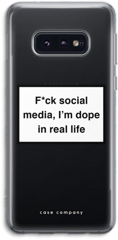 Case Company® - Hoesje geschikt voor Samsung Galaxy S10e hoesje - I'm dope - Soft Cover Telefoonhoesje - Bescherming aan alle Kanten en Schermrand