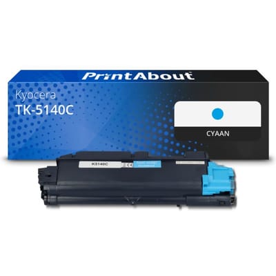 PrintAbout huismerk Toner TK-5140C Cyaan Geschikt voor Kyocera