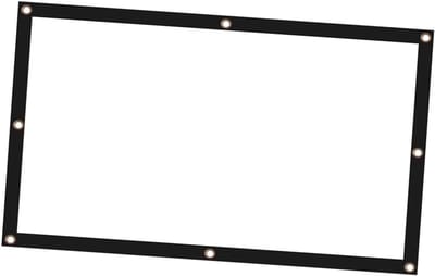 Projectiescherm Opvouwbaar - Draagbaar Filmscherm - Thuisbioscoop Maken - Antikreuk Lichtgewicht - 100 Inch 16:9 - Wit