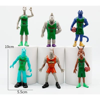 Op Voorraad Film GOAT Figuur Basketbal Droom Geit Figuren Beeldje Pvc Collectie Standbeeld Kamer Ornament Model Poppen Kind Speelgoed Cadeaus gray