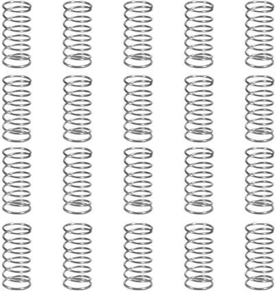 Drukveer Roestvrij Staal - Compressieveer Set - Apparaten Reparatie - Roest- en Corrosiebestendig - 5 mm Buitendiameter - Zilver