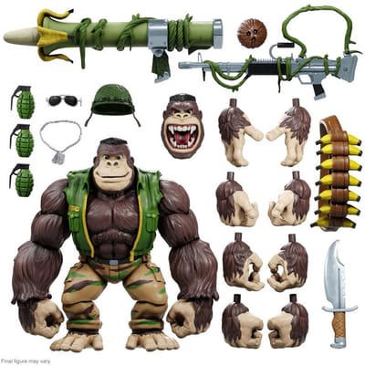 Super7 Teenage Mutant Ninja Turtles Ultimates Action Figure Guerrilla Gorilla 20 cm Action Figuur