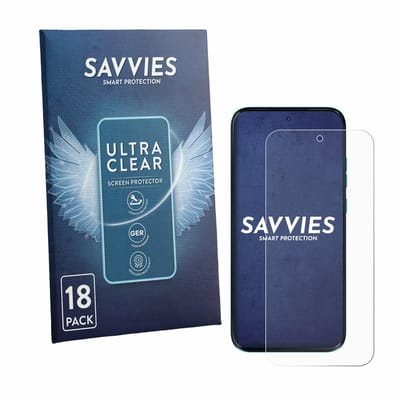 Savvies - Screenprotector voor Motorola Moto G87 - Folie Beschermfolie transparant 18 Stuks