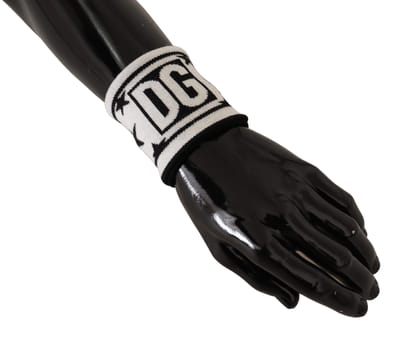 Dolce & Gabbana Elegante Monochrome Wol Armband Mannenset