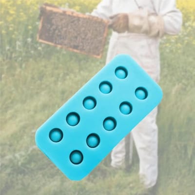 Wax Bekers Maken - Bijenwas Gereedschap - Imker Benodigdheden - Compact En Flexibel - 10x5x1.4 cm - Blauw