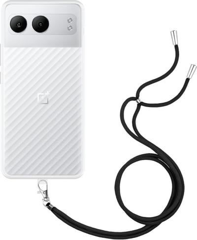 Just in Case hoesje met koord geschikt voor OnePlus Nord 4 Hoesje met Koord - Flexibele Case - Transparant