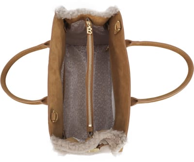 Bogner Handtas Schoudertas Banff Frisé Tonina Handbag Lightbrown Lichtbruin